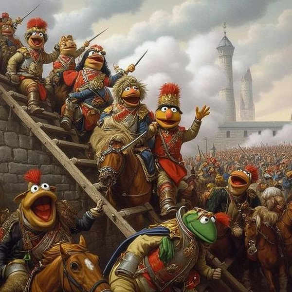 Napoleonic Era Battle Painting (Flux) - V1