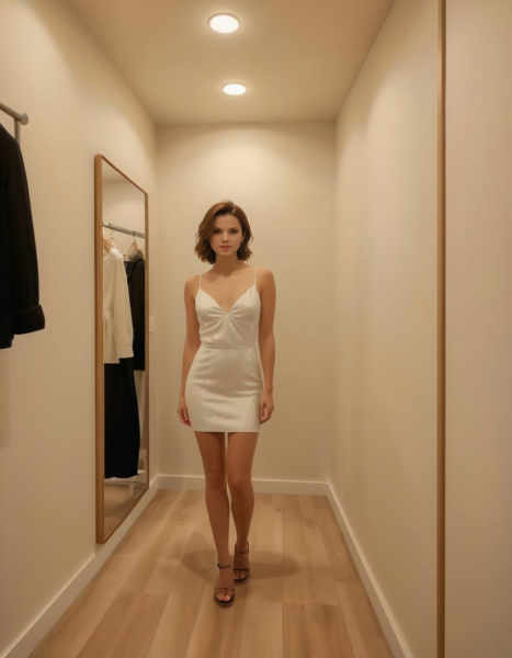 minimalistic fitting room background - v1.0