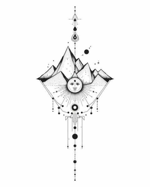 DP Tattoo Sketch Minimal Line art SDXL & Flux & Illustrious - Flux