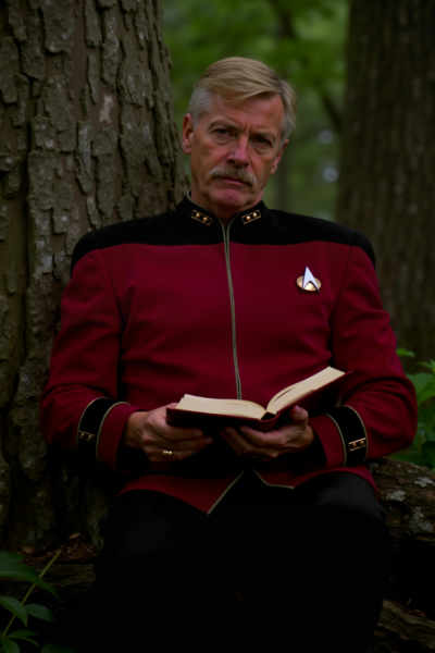 Star Trek TNG uniforms (5 variants + Geordi Visor) (Flux) - Admiral Uniform