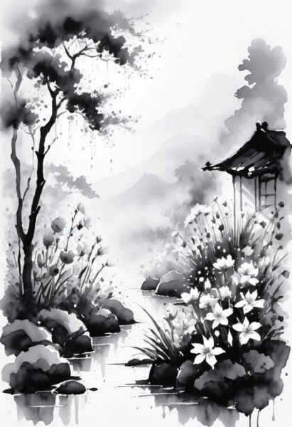 Unfazed ink wash style - SDXL v1.0