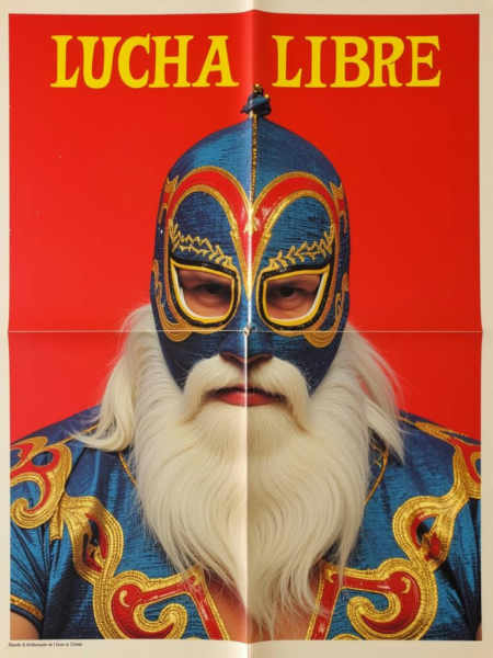 Wizard's Vintage Lucha Libre Poster - Luchadores
