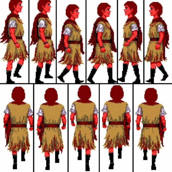 Sierra On-Line SCI0 Character EGA Sprite Sheets - V1