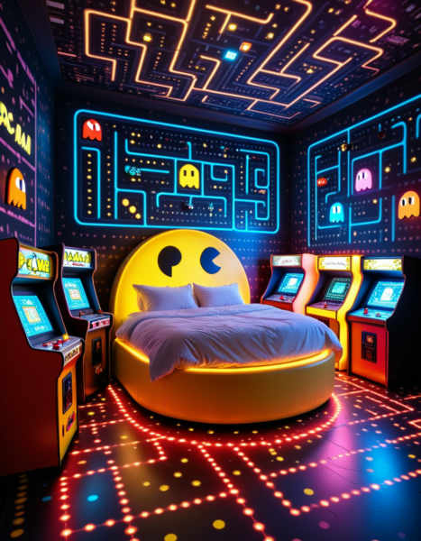 Pac-Man themed bedroom - v1.0