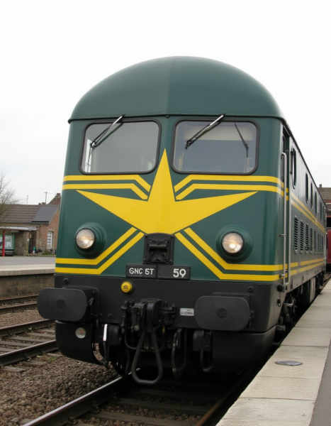 Locomotive serie 59 SNCB - star livery