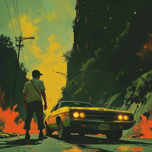 Frank Frazetta style anime by cosmic - V1