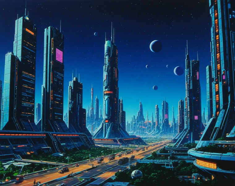 80s Science Fiction (Landscape) (SDXL) (AD) - v1.0
