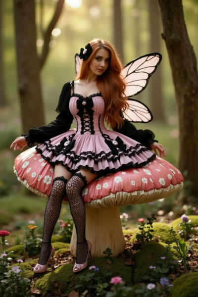 Pink Goth Dress - v1.0