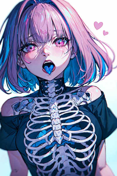 X-RAY | See-Through Body CONCEPT | Tranlucent Slime, mechanical Parts, Skeleton & Artificial Vagina.