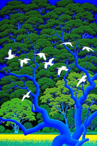 Textured Painterly Illustration - Hiro Isono