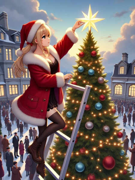 girl like christmas tree - FLUX