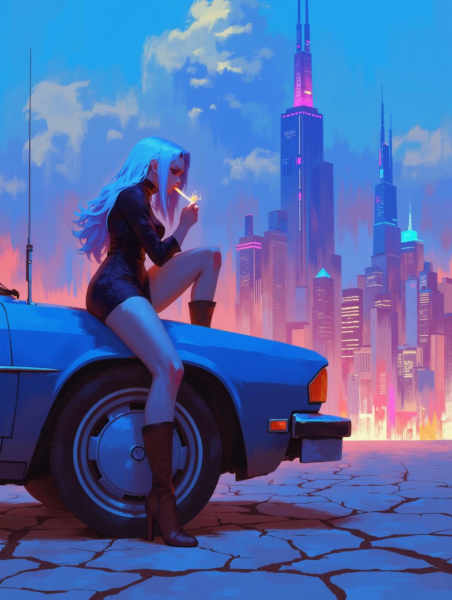 Stylized Anime art style with textured brushwork | Flux.D | HiDream - Flux v1.0