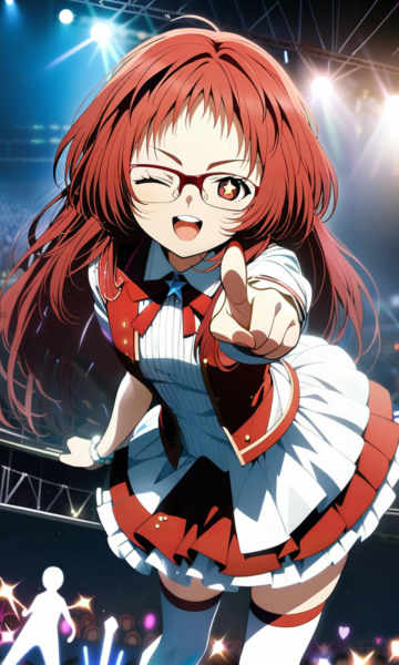 AI Mie | Suki na Ko ga Megane wo Wasureta LoRa - Animagine v1.0