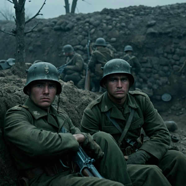 Shell Shock facial expression "Combat stress reaction" style XL + SD1.5 + F1D - shell shock xl v1.0