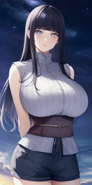 Hinata Hyuuga (Older Fanart) - Naruto - v2.0