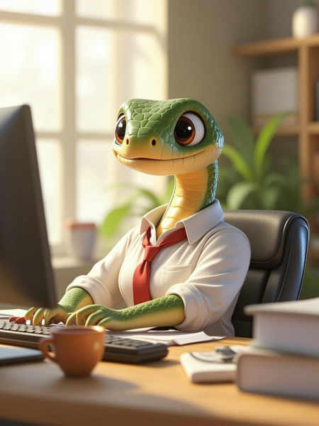 Flux cute snake lora - v1.0