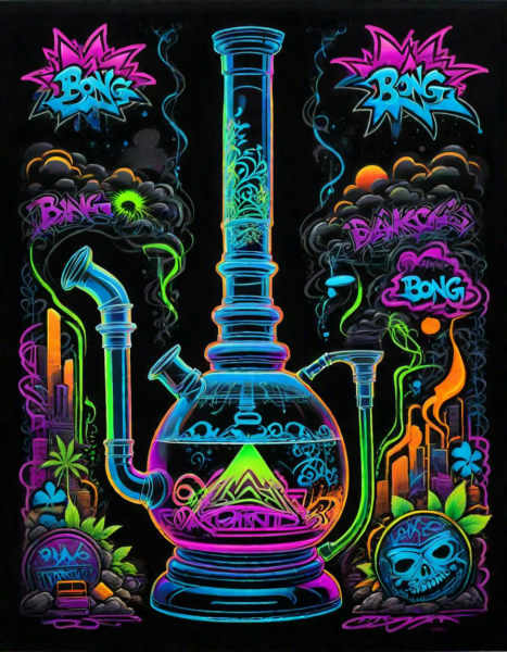 Black Neon Graffiti Style | Pony & SDXL - SDXL