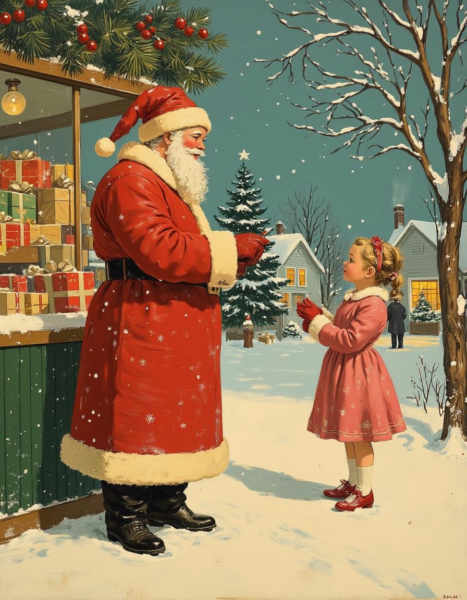 Vintage Christmas Card - Flux1-Dev