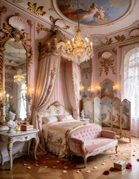 Rococo boudoir interior - v1.0