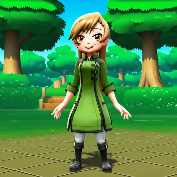 Pokemon Let's Go! Female Coach Trainer - V1