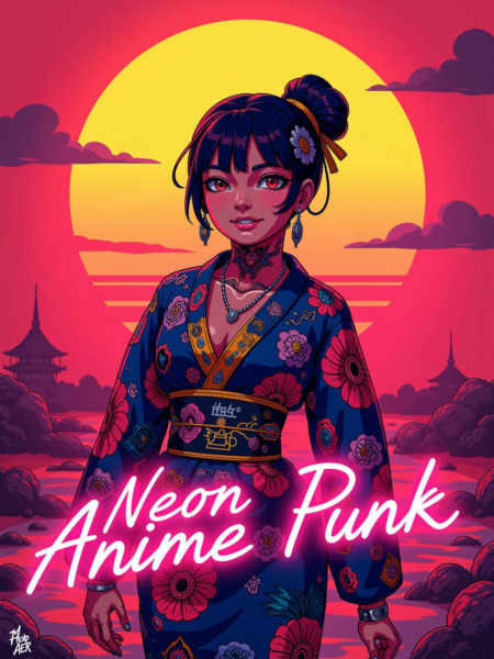 Neon Anime Punk FLUX - FLUX