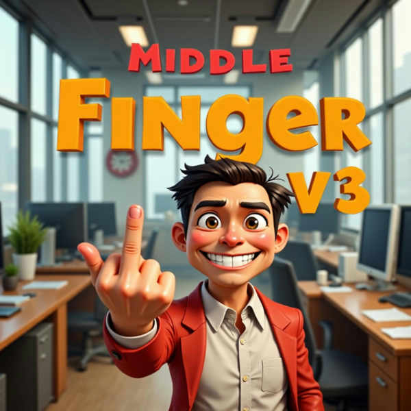 Middle Finger FLUX DEV LORA - v3