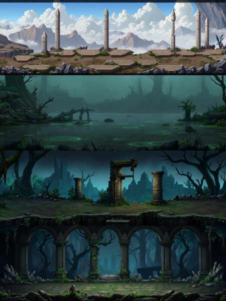 Game Map_ Landscape Map_ Game background - v1.0