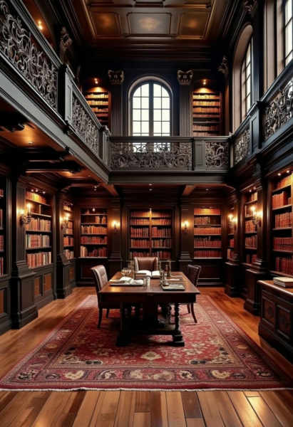 C_Vintage Library Design_Book Collection Space Generation - v1.0