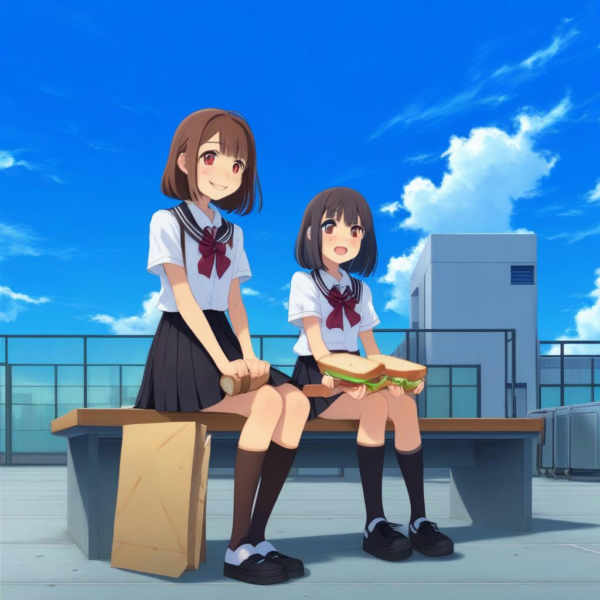 School Rooftop ( ) IL SDXL - SDXL