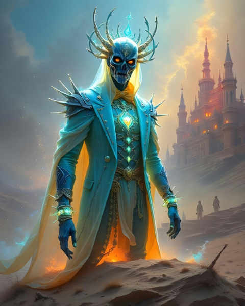 Elegy in Sand and Silk: Crown of Horn and Flame - Crown of Horn and Flame