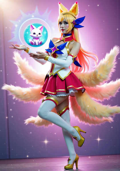 Ahri (League of Legends) 3 outfits Flux Realistic/Anime - Star Guardian