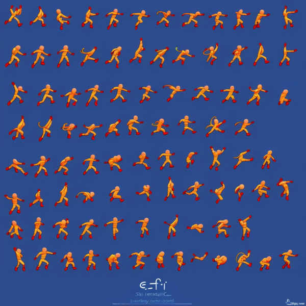 Pixel Art Sprite Sheet (space candy media) - V2