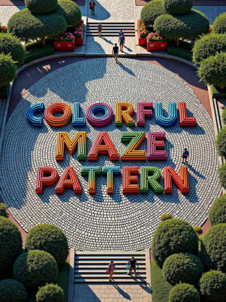 Colorful Maze Pattern FLUX & SDXL - FLUX