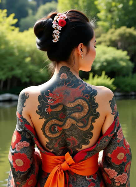 Flux - Traditional Japanese Style Full Back Tattoo - By Devildonia - v1.0