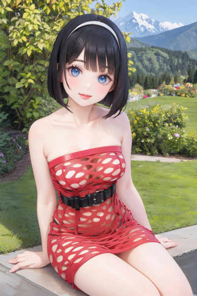 Strapless Pothole Tube Dress - v1.0