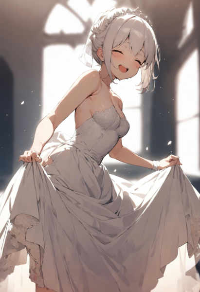 (Pony + SDXL pose) Curtsey (Skirt Hold Bowing) | カーテシー | 屈膝礼 - animagine