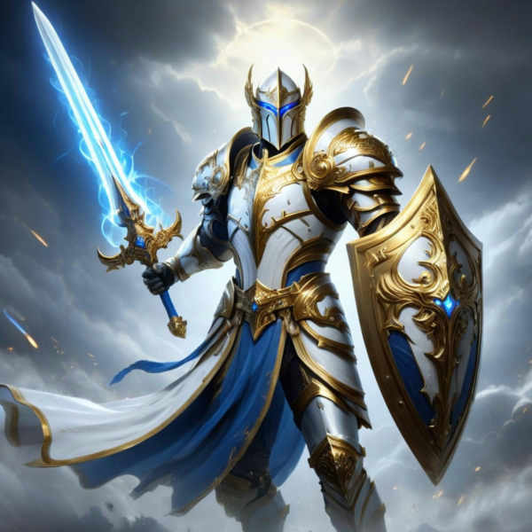 Weapon Sword & Shield - By HailoKnight - XL