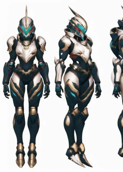 F1/XL/SD1 Mecha Turn, Multi-View, Turnaround, Model Sheet, Character Design - SD1