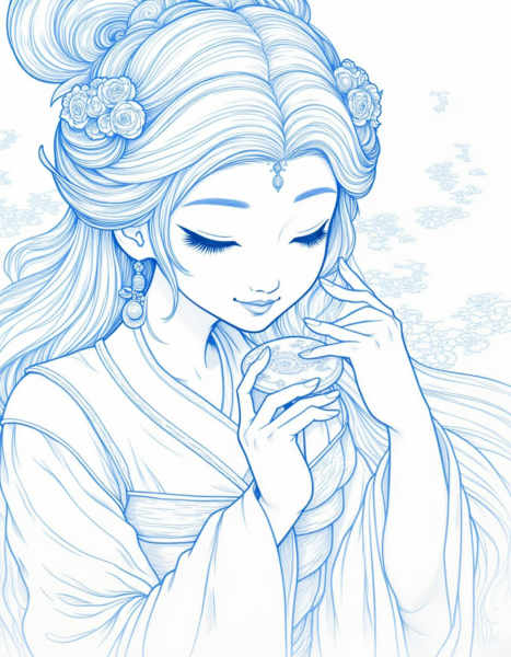 Line drawing sketch vector illustration style - v1.0