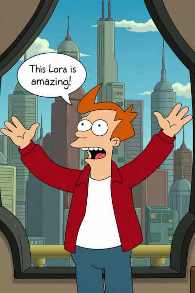 Futurama cartoon style - v2.0