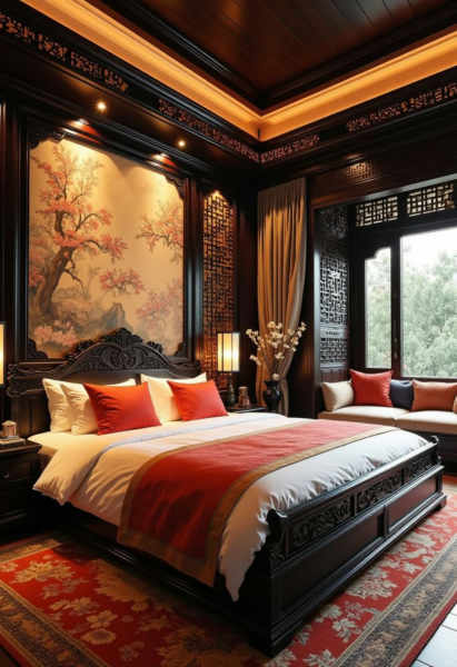 DL_Chinese-Style Space Creation_Traditional Bedroom Design - v1.0