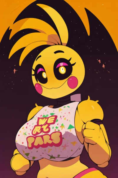Toy Chica FNAF / Five Nights at Freddy's illust + 1.5 - 1.5 A