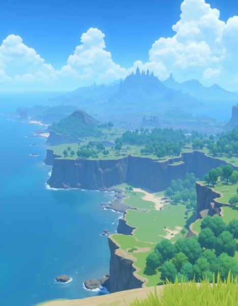 Genshin style landscapes - Unified TEST v1.0