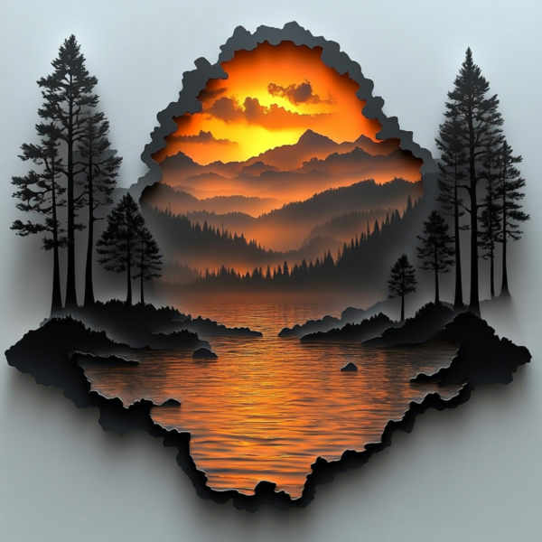 Papercut Art Style FLUX @Ethanar - V1