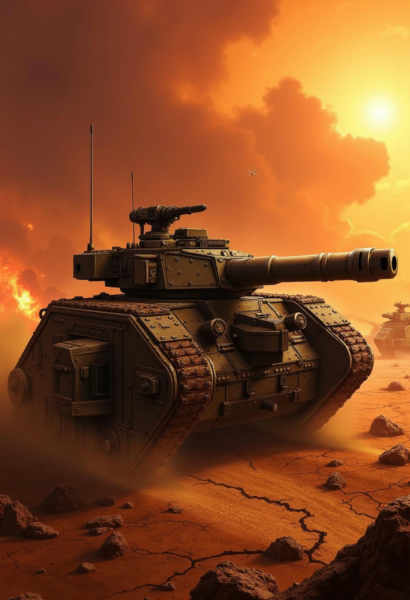 Leman Russ Battle Tank - Grimdark 40,000 (Flux) - V1