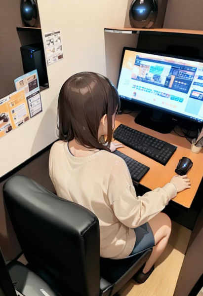 (Internet Cafes in Japan) SDXL - SDXL_V1