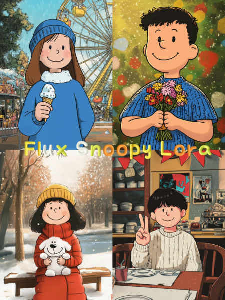 Flux. Snoopy cute cartoon style character generation - v1.0