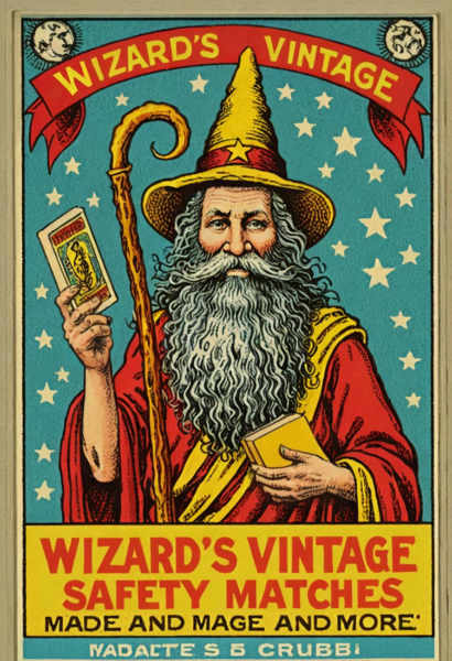 Wizard's Vintage Matchbox - Wizard's Vintage Matchbox