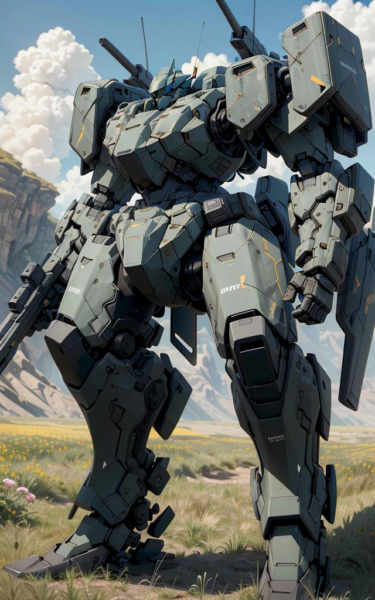 Battle robot - heavy armor mecha robot