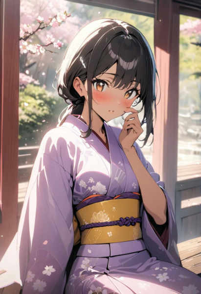 Anime Style Japanese Kimono Dress - V1